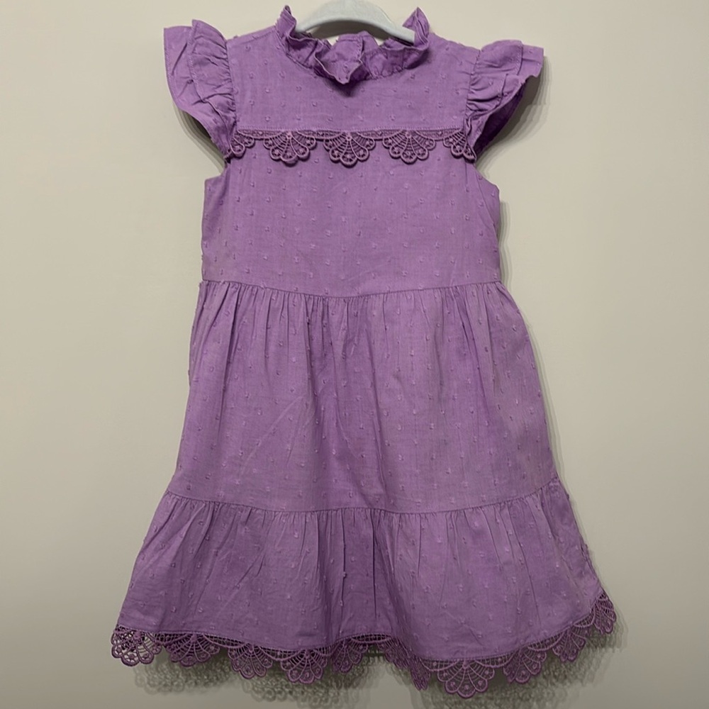 Janie and Jack Lavender Dress and Sweater Size 3